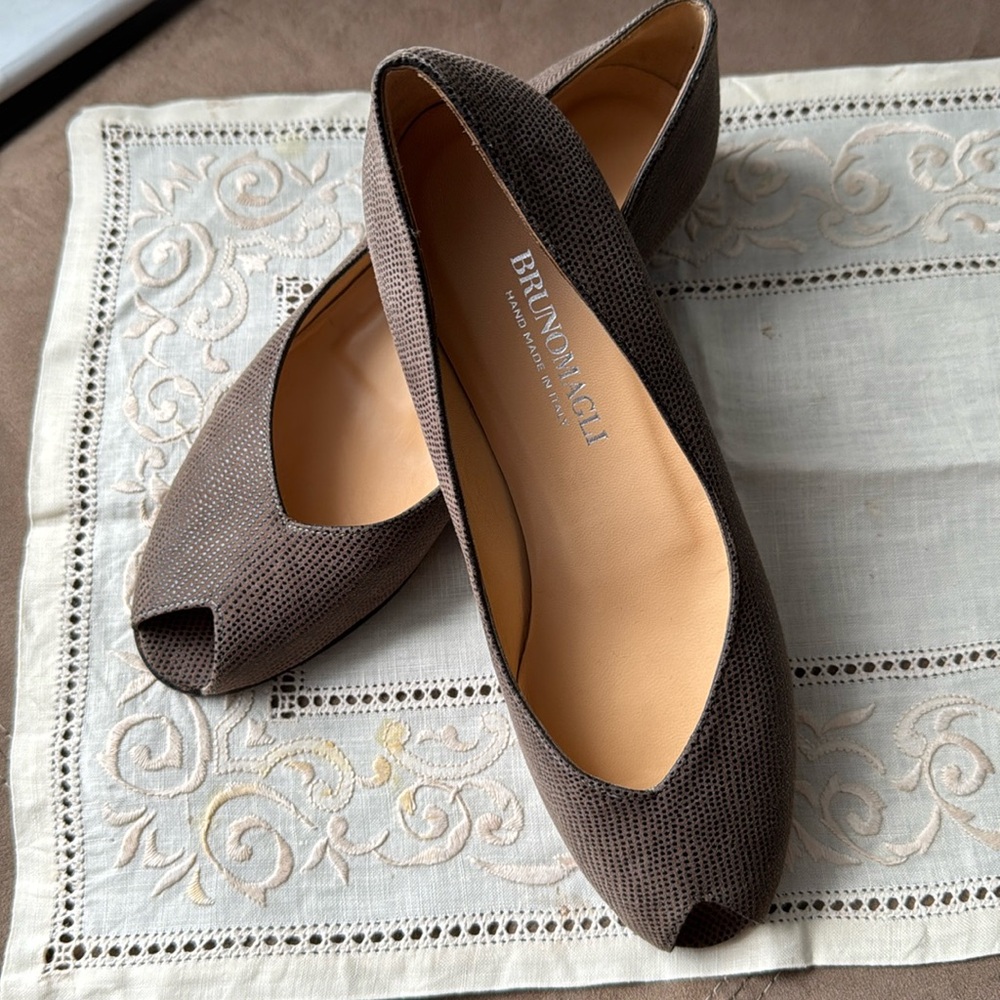 Bruno Magli Peep Toe Wedges